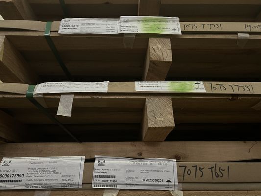 Résistant à la corrosion 7075 T7351 Plaque d'aéronef Foils en aluminium polyvalents